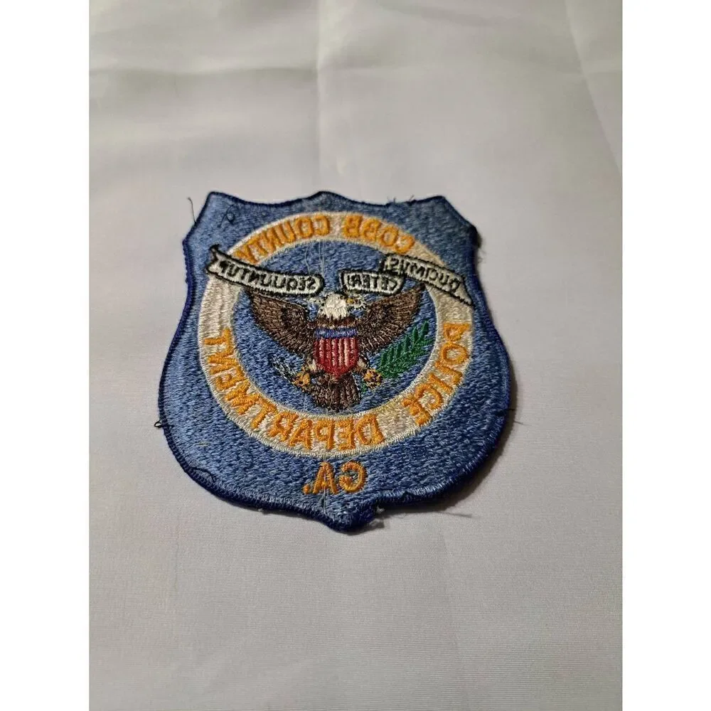 Vintage Cobb County Georgia GA Police Department Sew on Patch